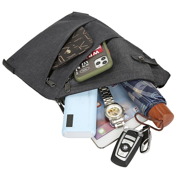 Herrar Casual Axelväska Resa Crossbody Väska Gray