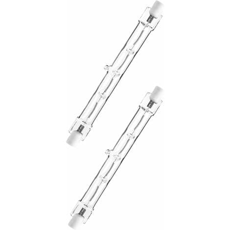 Sæt med 2 halogenrør 400 W svarende til 500 W 118 mm Varmt