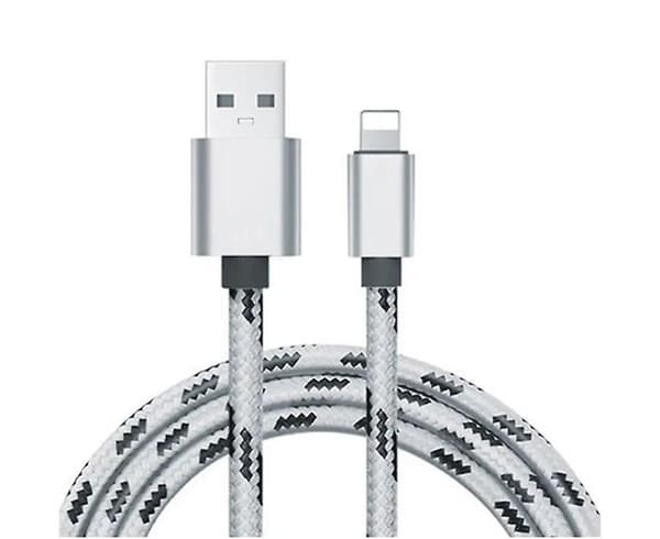 5-pack 3m Flätade Lightning-laddningskablar Laddkabel Kompatibel med iPhone X Xs Pro Max