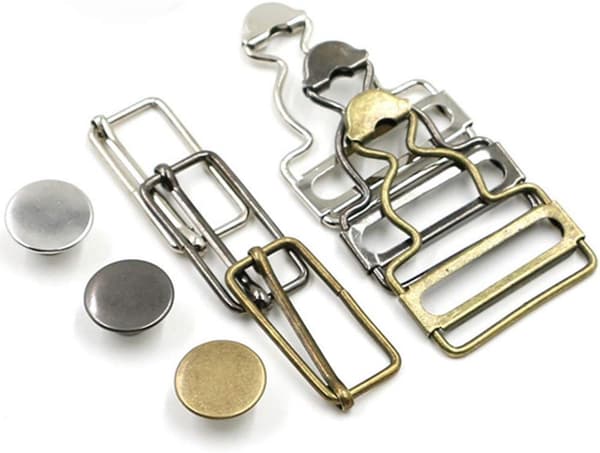 6 sæt seler spænder (38 mm) metal seler erstatningsspænder