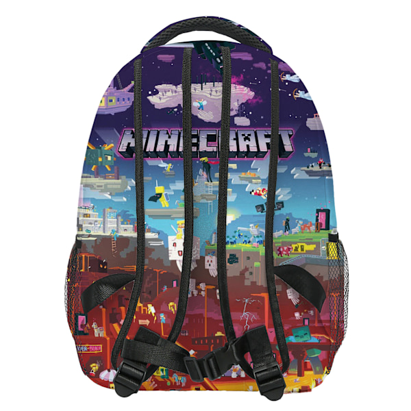 Minecraft Backpacks for Elementary and High School Students, Kids Backpacks, Large Capacity, Comfortable and Easy to Carry B B