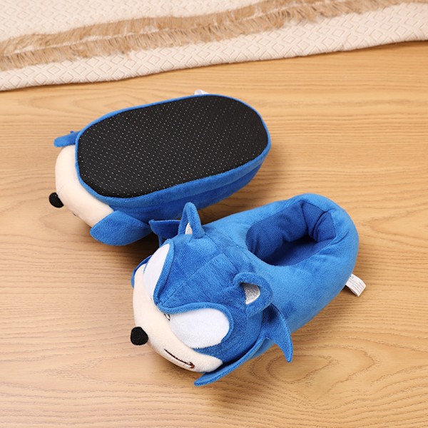 (Specialerbjudande) Sonic Tofflor Plyschtofflor Runt Sonic the Hedgehog Hemma