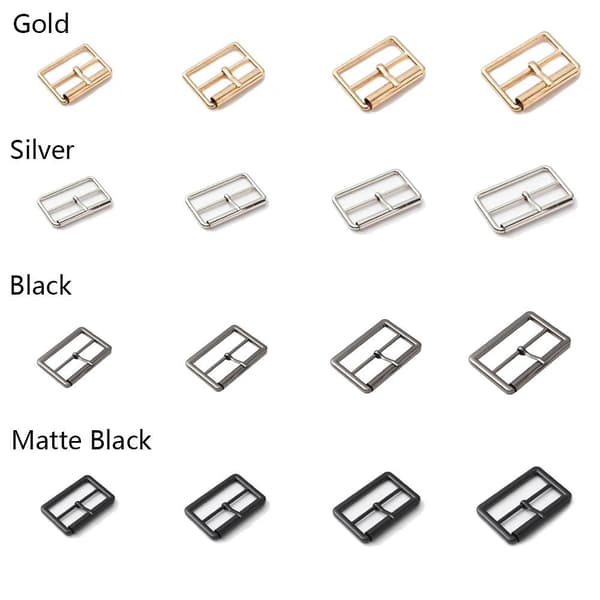 Metalspænder Justeringsspænde SORT 20MM sort black 20mm