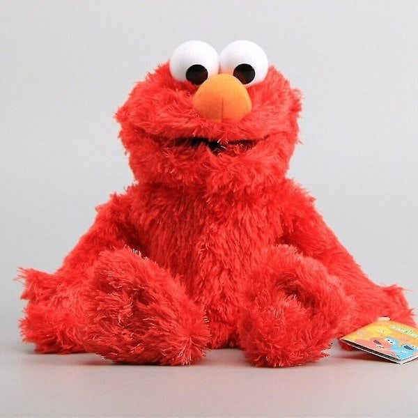 Elmo Dockdocka Plysch Röd Nalle Handdocka Leksak Present