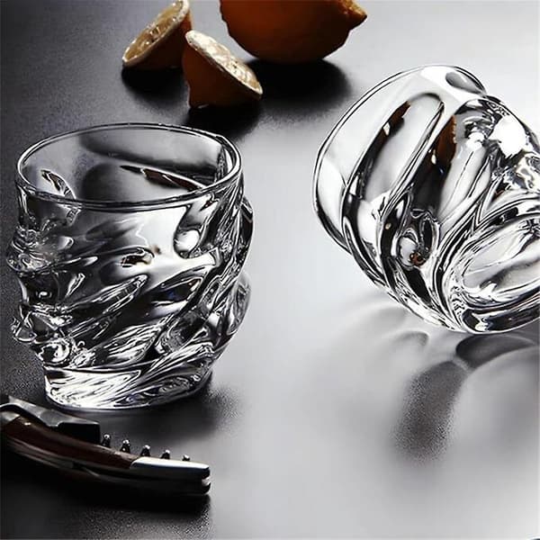 Japansk krystal whiskyglas, håndblæst til mænd, Storm Collection