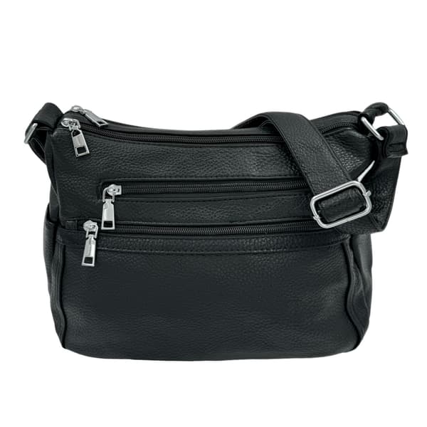 Skulderveske, mange rom Black