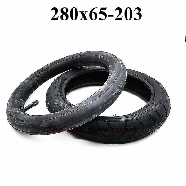 280x65-203 indre og ytre dekk 280x65-203 baby-/barnevogn/langsom sportsbil foran og bak indre dekk