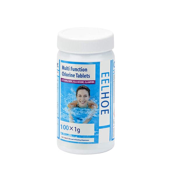 (Arbeiderdag-kampanje!) 100 stk. Poolrengjøring Klortabletter Multifunksjon Al Hvit one size
