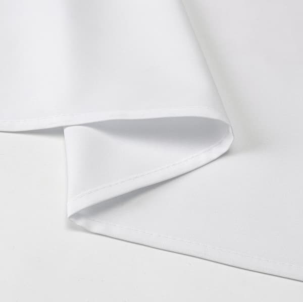 Rund dug af kvalitetsvæv, 140 cm, 55\" White