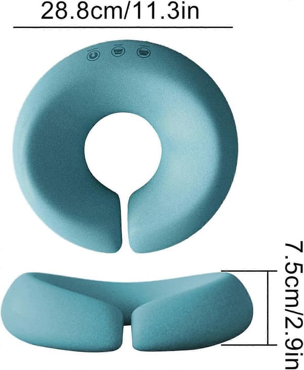 Massage Nackstöd med Ansiktskudde, Ansiktsvaggkudde, Massage Nackstöd för Säng, Ansiktsmassagekudde, Ansiktskudde blue