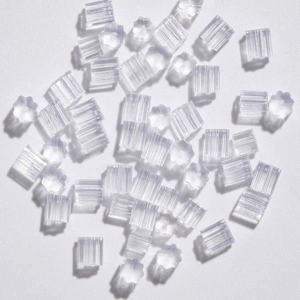 (Specialtilbud) Silikone øreringe, 200 stk. bløde øreringe plugs, transparente øreringe