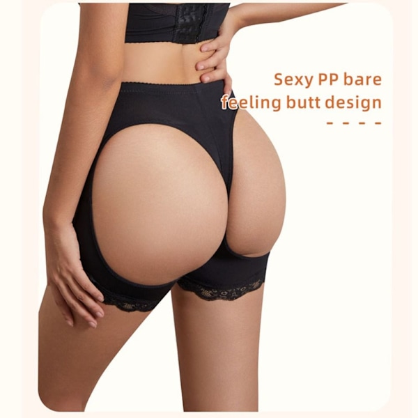 Butt Lifter Shapewear Timglas Body Shaping Shorts SVART L sort black L