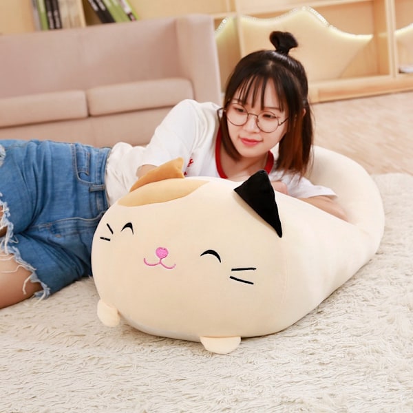 Pet Grå Kat Squishmallows Plyslegetøj 30cm 40cm 50cm - Blød og Sød Kawaii Pude 30 cm Gray cat animal
