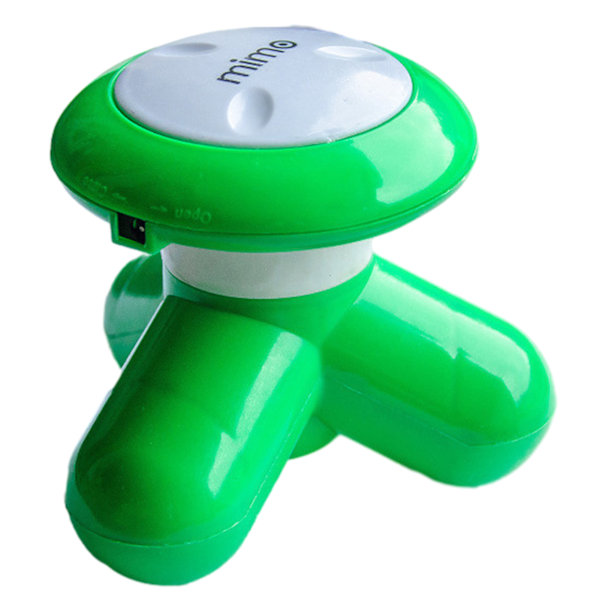 (Specialerbjudande) Mini Handhållen Massageapparat Bärbar Helkroppsmassageapparat med Vibration för Avslappning Green