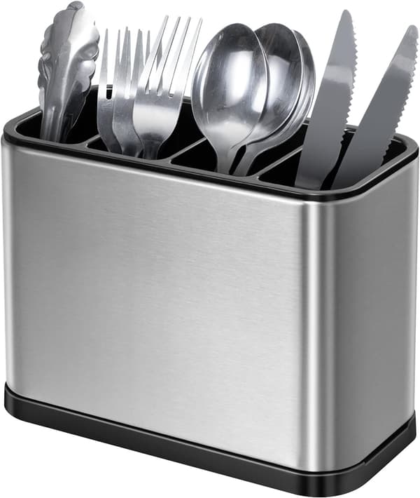 Bestikholder Organizer 4 Rum Bestik Opbevaring Multifunktionel