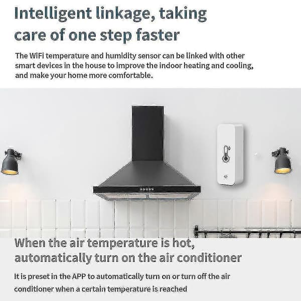 3x Tuya Wifi Temperatur- og fuktighetssensor innendørs termometer hygrometer