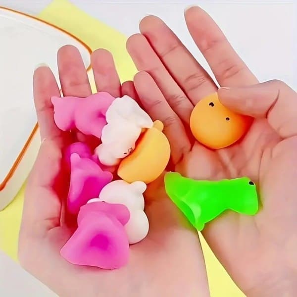 20 stk Mini Squishy Legetøj til Børn - Tilfældige Dyr Mini Squishes - Fødselsdagsgave