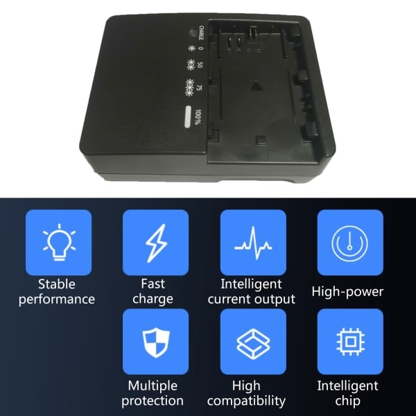 LC-E6E LC-E6 Batterilader til LP-E6 LP-E6N Batteri til 5D2 5D3 60D 7D 70D Mark II 5D MarkIII Digitalkameraer null - EU