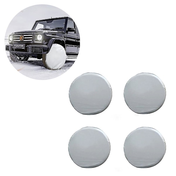 Däckskydd 4-pack Universal Skydd Solskydd Hjulskydd Trailer Husbil Bil Lastbil Vattentäta Däckskydd (24-26 tum)