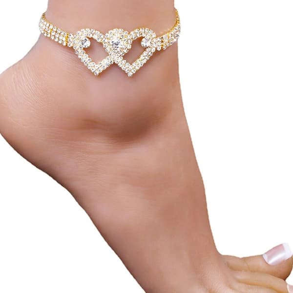 Ankelkæde Benarmbånd GULD STIL 2 STIL 2 Guld Gold Style 2-Style 2