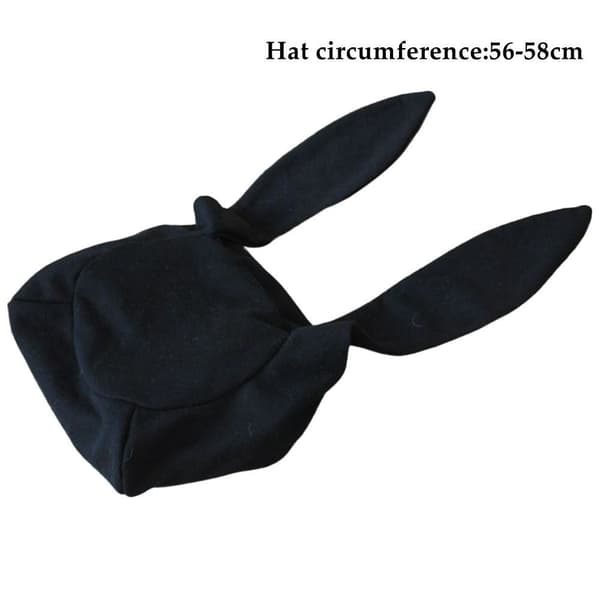 Baskerkaninöron Basker Målare Svart Mössa
