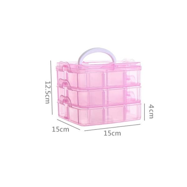 Smykkeskrin Perle Organizer Boks ORANGE Orange