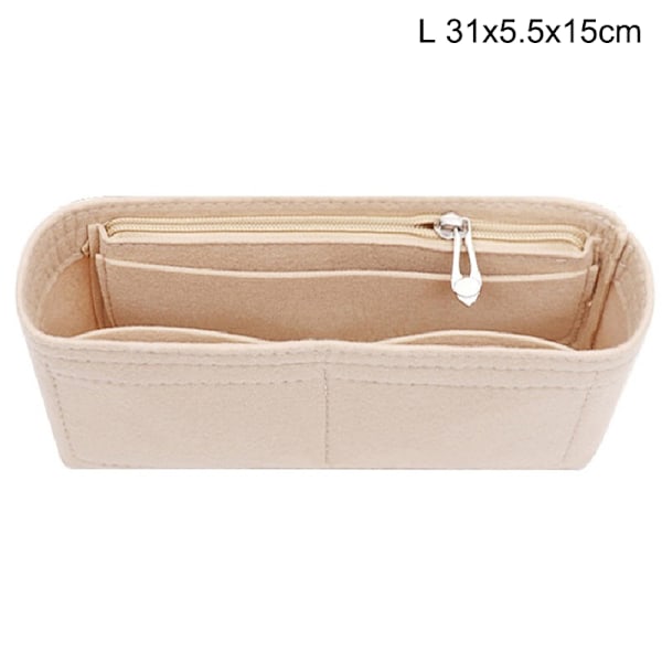 Monitoimitasku Naisten Laukun Sisälaukku Huovasta Beige Beige L Beige