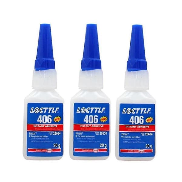 3 stk Loctite 406 20g Hurtiglim