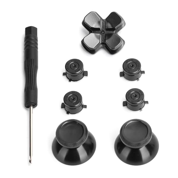 Spillkontroller Aluminium Legering Knapper Thumbstick Sett Reservedeler for PS4