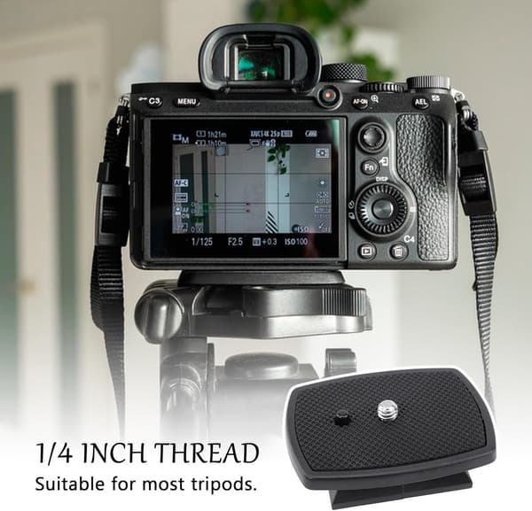 Kamera Quick Release QR Plade, Adapter til Tripods og Kameraer