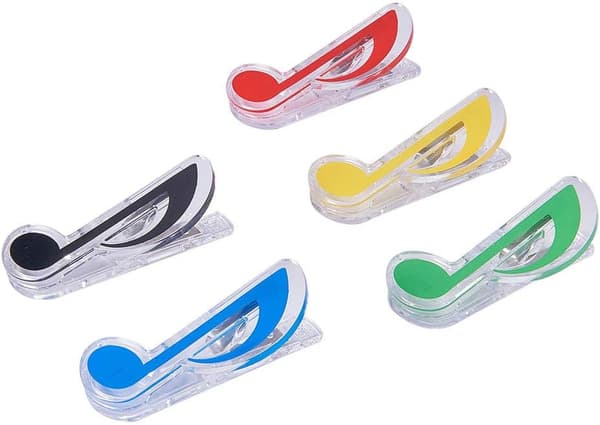 Notes - Sett med 5 transparente notestativ i plast for boksider B