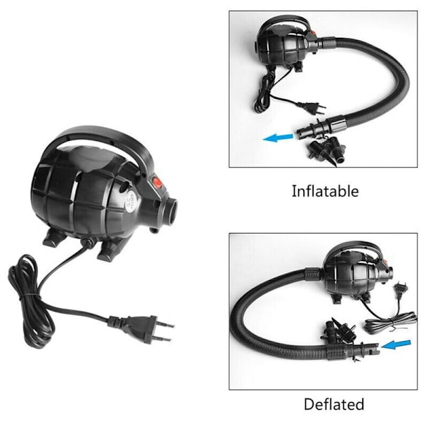 220V 600W Elektrisk Luftkompressor til Gymnastikmåtte, Luftpumpe til Gymnastikmåtte