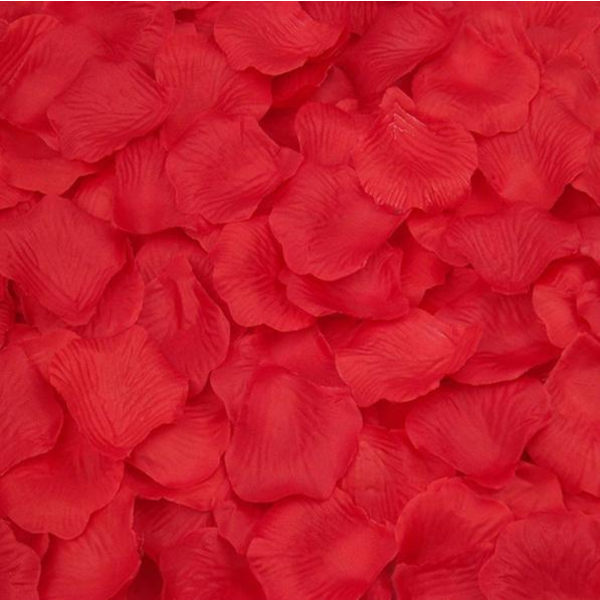 500-pack Rosenblad olika färger röd