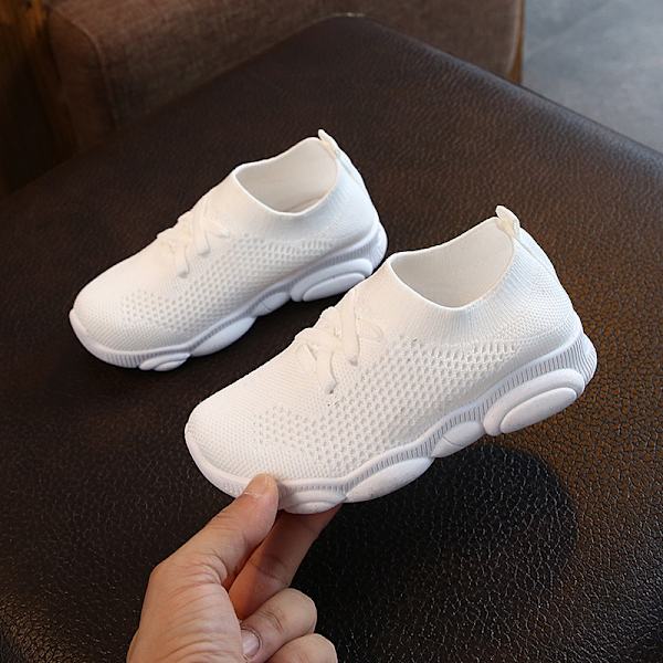 Big Boy Pappa Skor Stickade Singelskor Herr Dam Sportskor white 28#