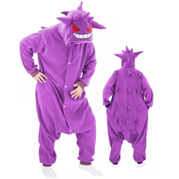 Purple Magic Cartoon Pyjamas Barn och heminredning för vuxna Purple Demon 125-140