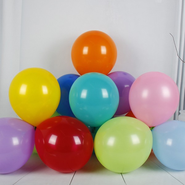 Ballong 100-pack blandad färg 10 i latex färgglad 1