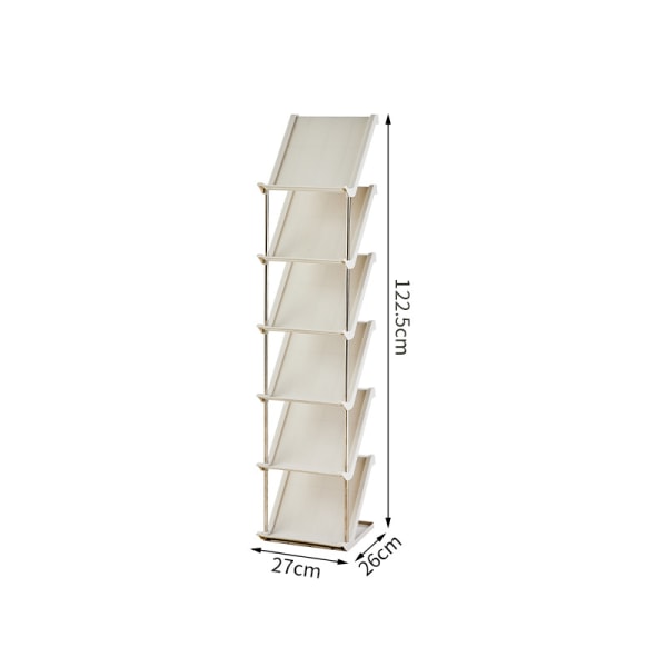 Skoställ hushållsingång inomhus söm sovsal toffelställ cream 6 layers