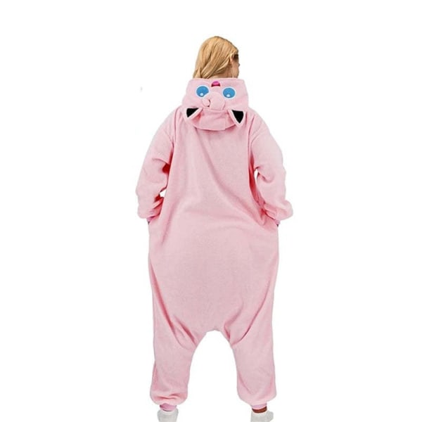 Pink Fat Ding Zipper Pyjamas för par Pyjamas för vuxna barn Pink Fat Ding Zipper 115-130