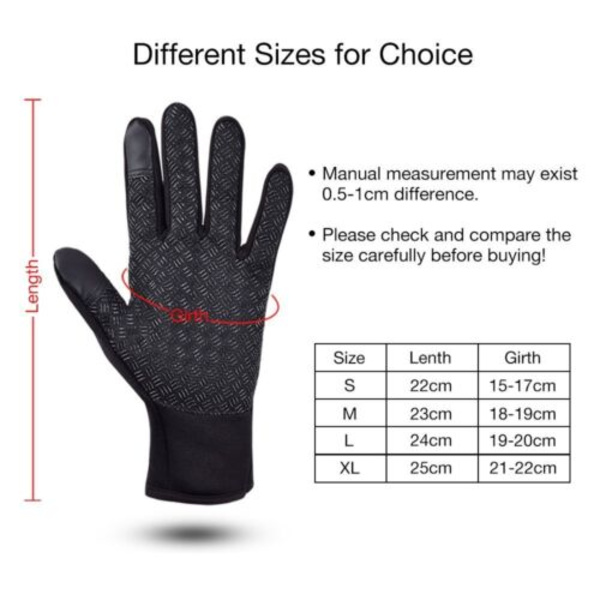 Winter Warm Vindtät Vattentät Anti-slip Thermal screen Handskar Pink M