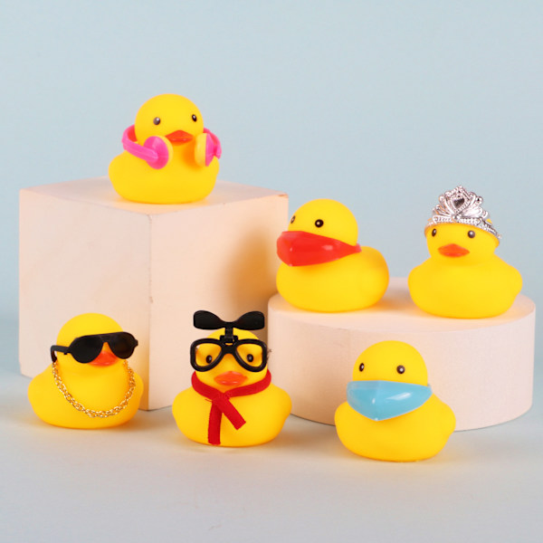 Christmas Little Yellow Duck Calendar Box Nedräkning set Rubber Duck