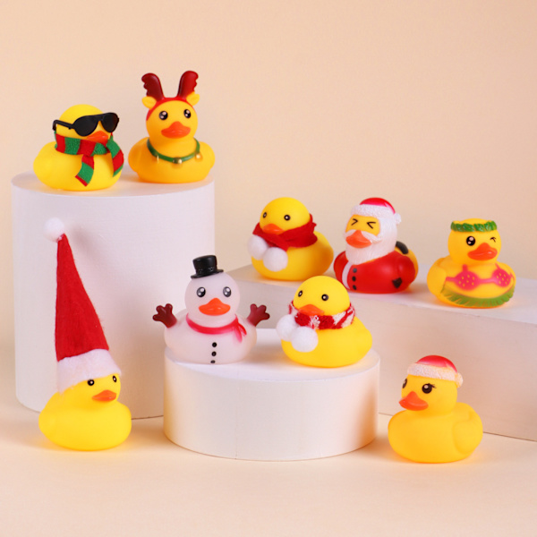 Christmas Little Yellow Duck Calendar Box Nedräkning set Rubber Duck