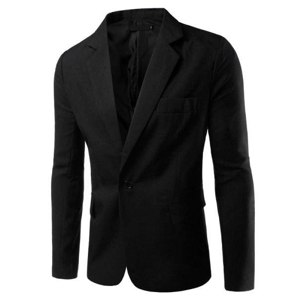 Kostymjacka för män Slim Fit Business Casual Blazer black xs