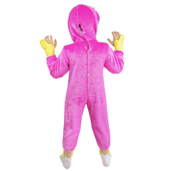 Halloween Cosplay Hubby Wubby Poppy lektid Kostym Pyjamas Pink M