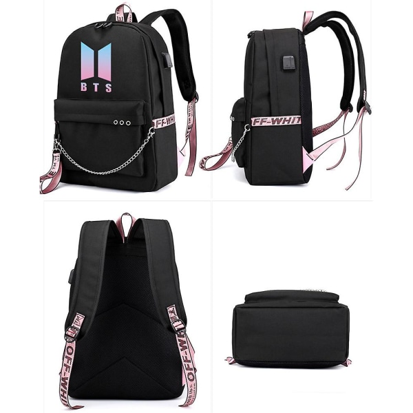Bts Ryggsäck Söt USB Color-22
