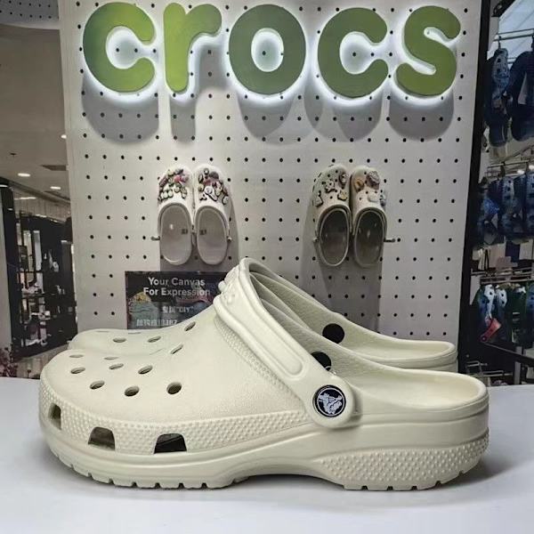 C ROCS Star Classic Beach Tofflor Hålskor Heminredning bone white 38#CrocsM6