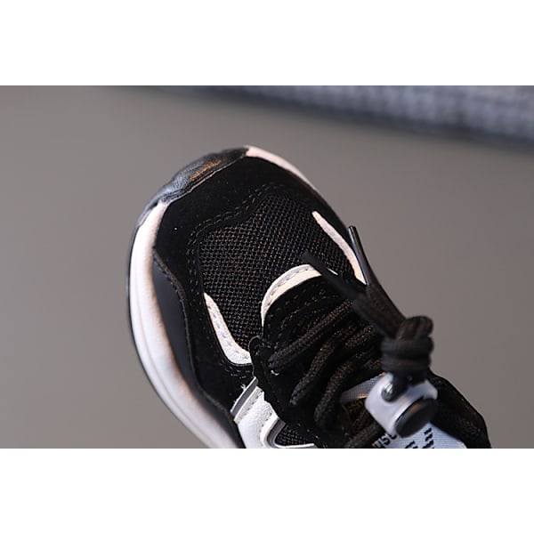Vår och höst Mesh Nya barnsportskor Tjej black 21#