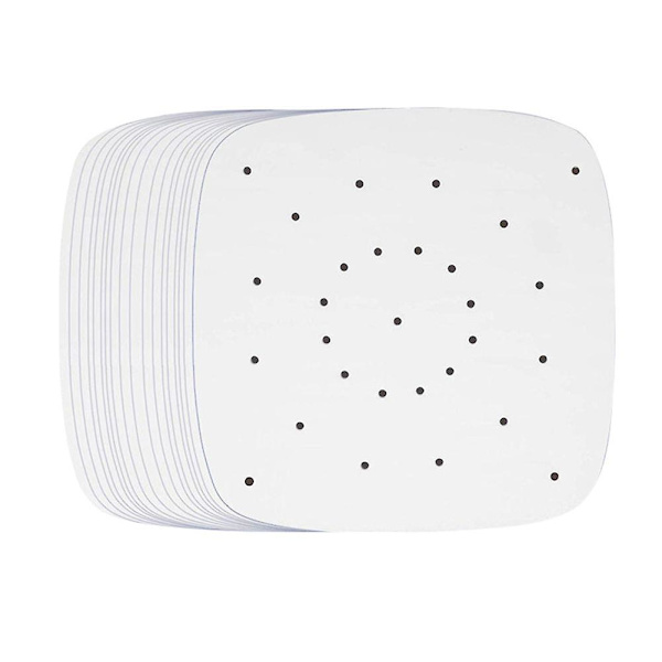 100 stycken 6,5/7/7,5/8/8,5/9/10 tums långpanna White Square 6.5inch