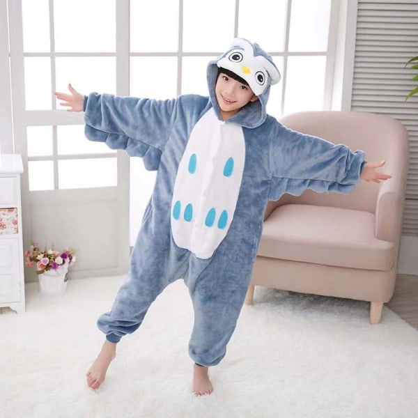 Uggla ett stycke pyjamas tecknad djur pyjamas vuxen hem kläder owl XL
