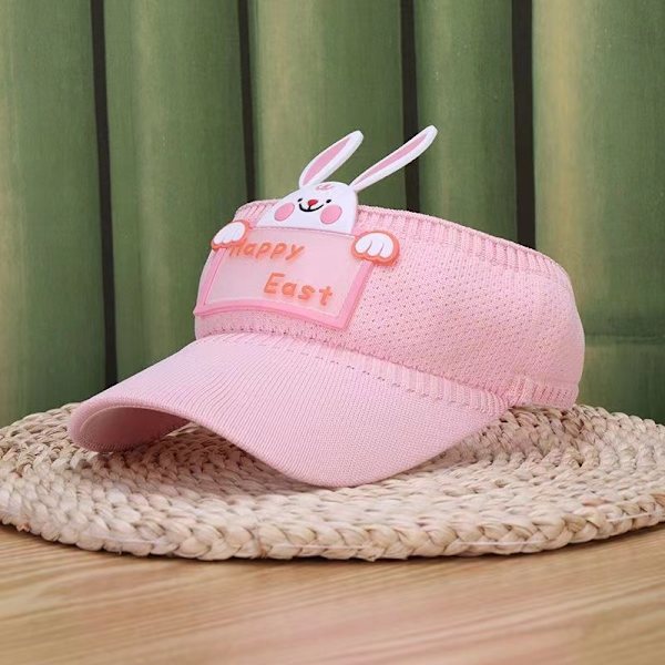 Tecknad barnhatt, solhatt, tom hög hatt, andtungahatt New pink