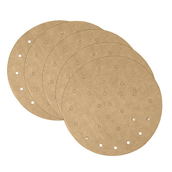 100 stycken 6,5/7/7,5/8/8,5/9/10 tums långpanna white round 9inch